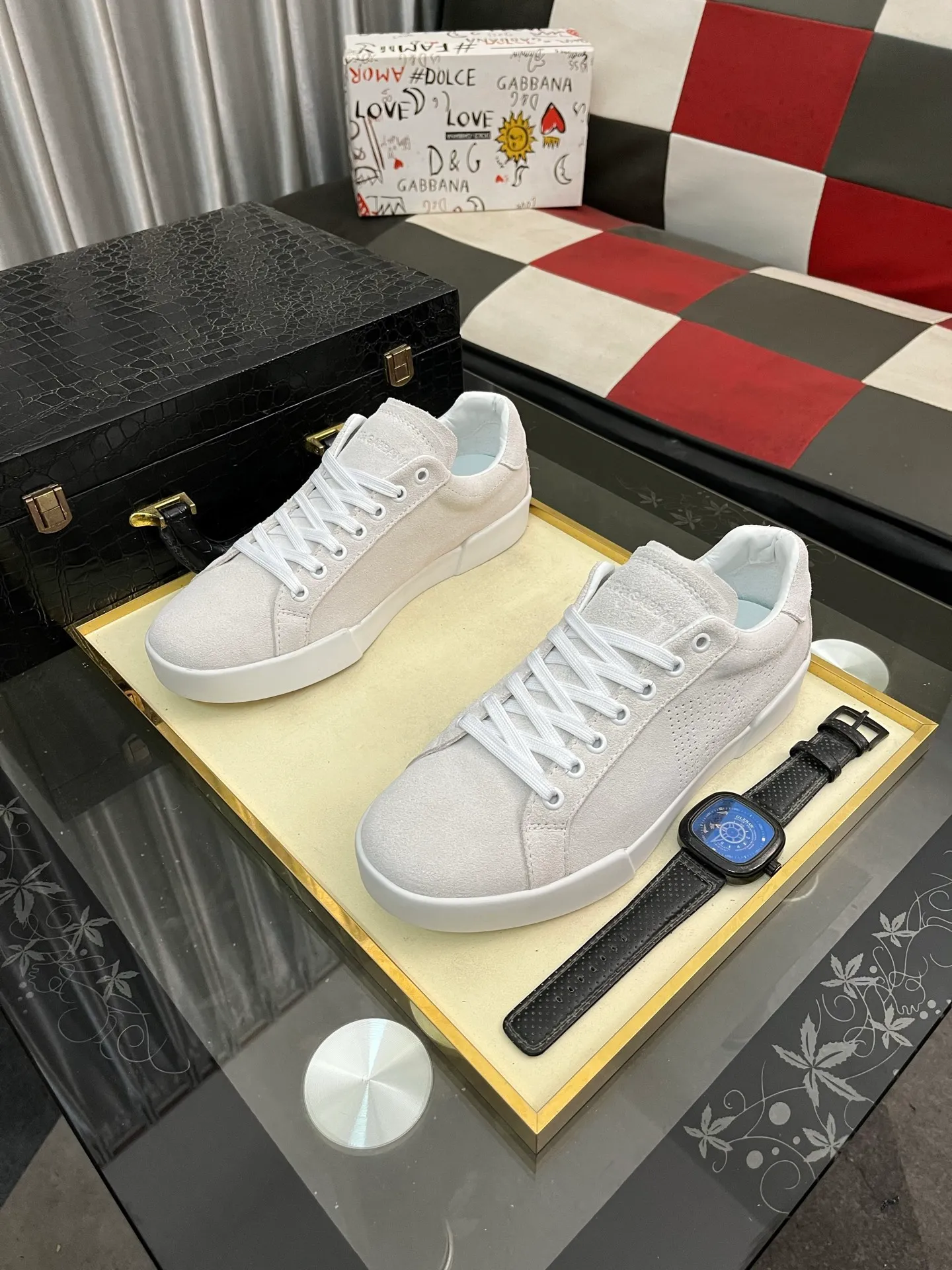 Men's shoes 💰420⌚️⌚️【Dg～】Men's casual shoes 2025z cabinet sales simultaneously 🔶Size: 35-46#️⃣ 🔷1 color🔜The upper is made of multi-material splicing ➕Genuine leather lining, comfortable and breathable, sole: original comfortable and wear-resistant outsole, ⚠️real thing📱photographed🎬real thing is better📢📢📢